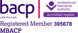 Stamford counsellor Andrew Brackenbury's BACP Registered Member logo